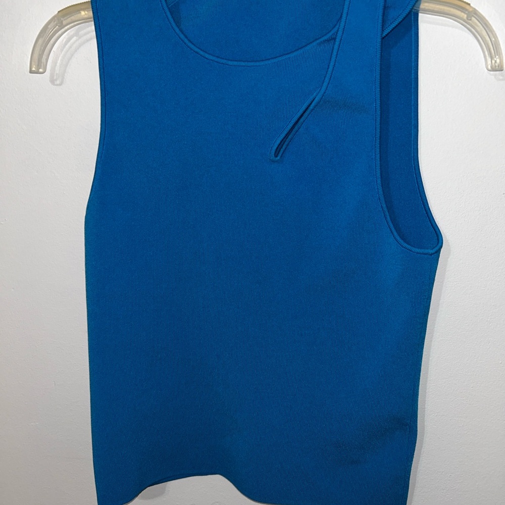 Blue Sleeveless Women's Top